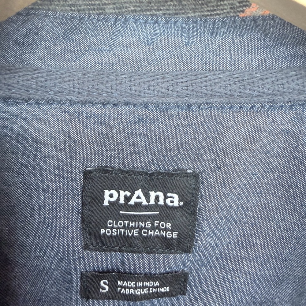 Prana Women’s Size Small Sage Golden Canyon Flannel Button Down Shirt - Picture 5 of 15